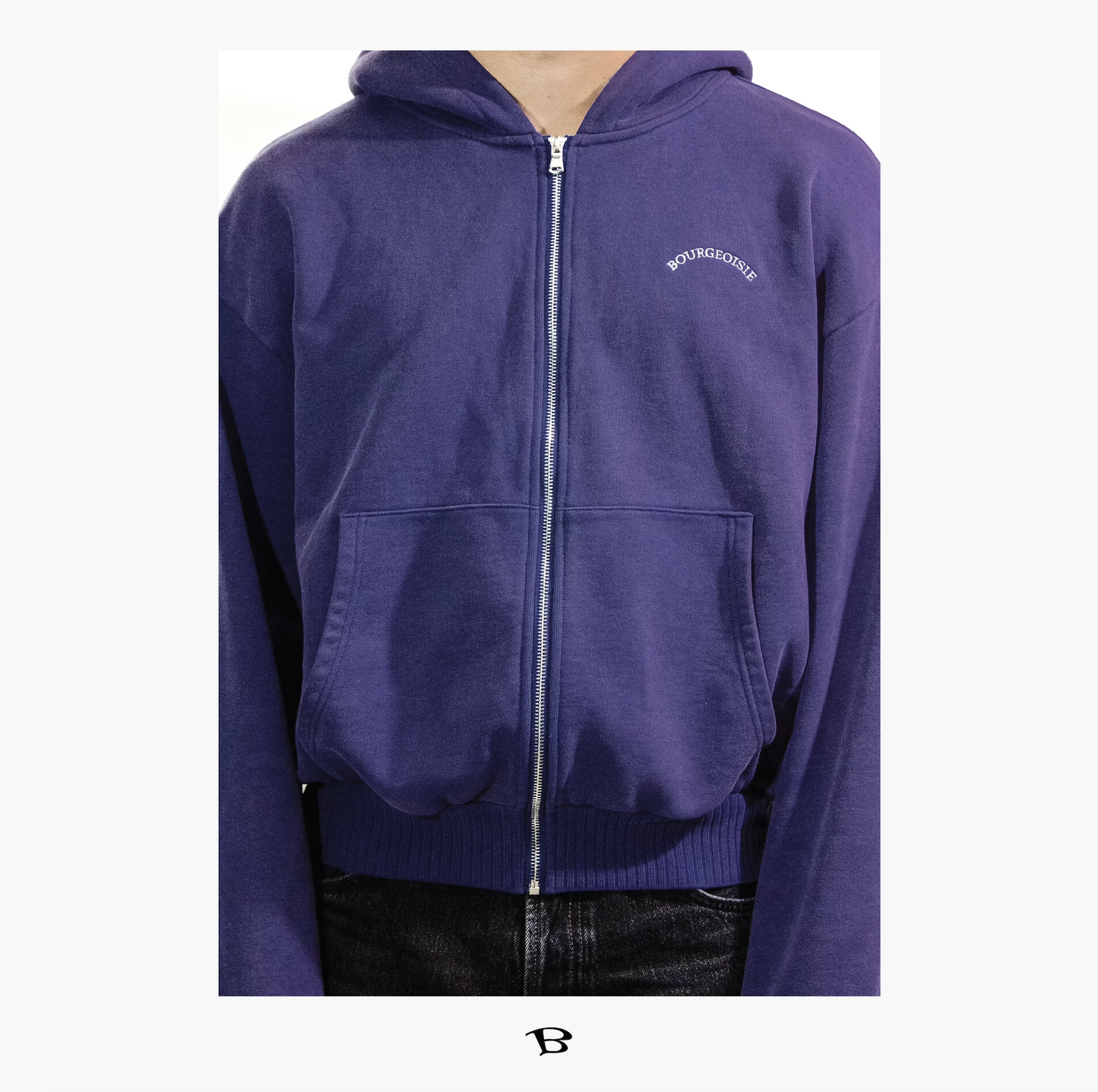 Indigo zip up