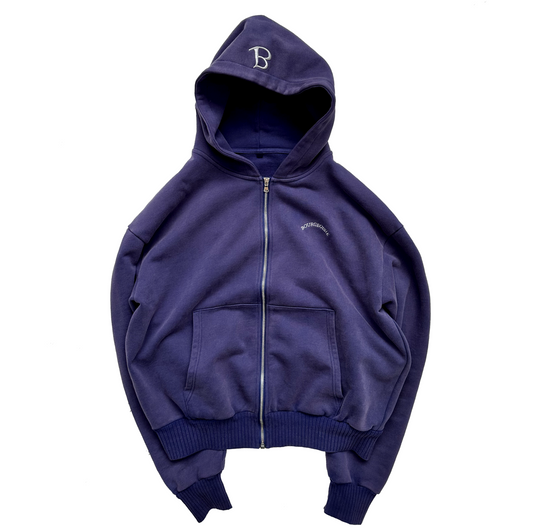 Indigo zip up